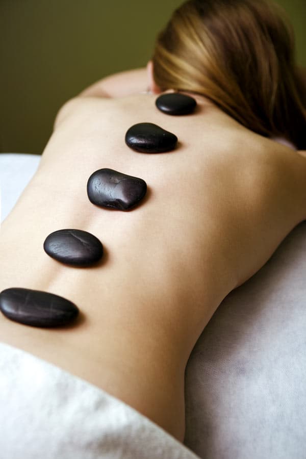 Hot stone massage at Frixtion Spa